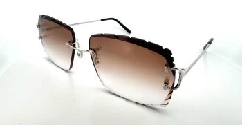 Cartier CT0092O-002 DCM Smoke Brown