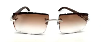 Cartier CT0052O-004 (Wood) DC Smoke Brown