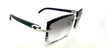 Cartier CT0052O-007 (Wood) DC Smoke Black