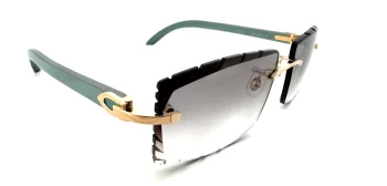 Cartier CT0052O-010 (Wood) DC Smoke Black